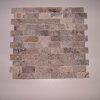 mozaic pe plasa  silver natur 8x24x12cm 30x30